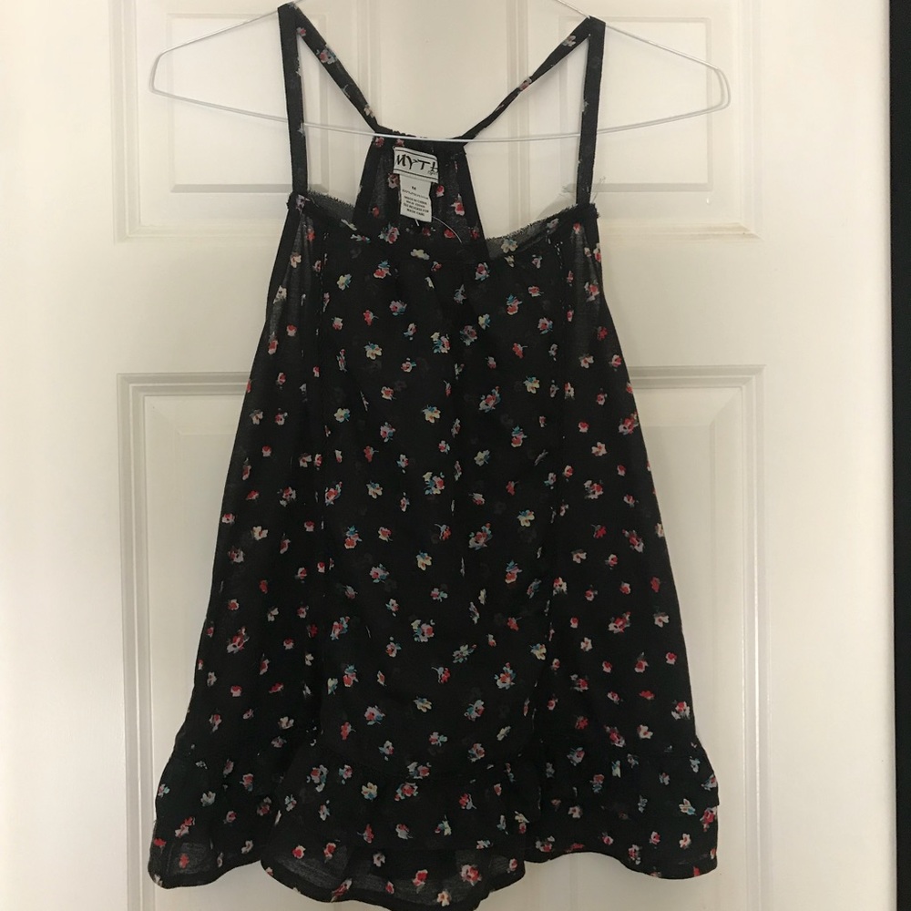 Black and floral tank top - NWT